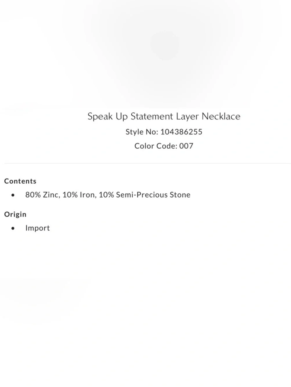 NEW Free People Speak Up Statement Layer Necklace in Silver New $68 retail